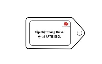 Cập nhật thông thi về kỳ thi APTIS ESOL